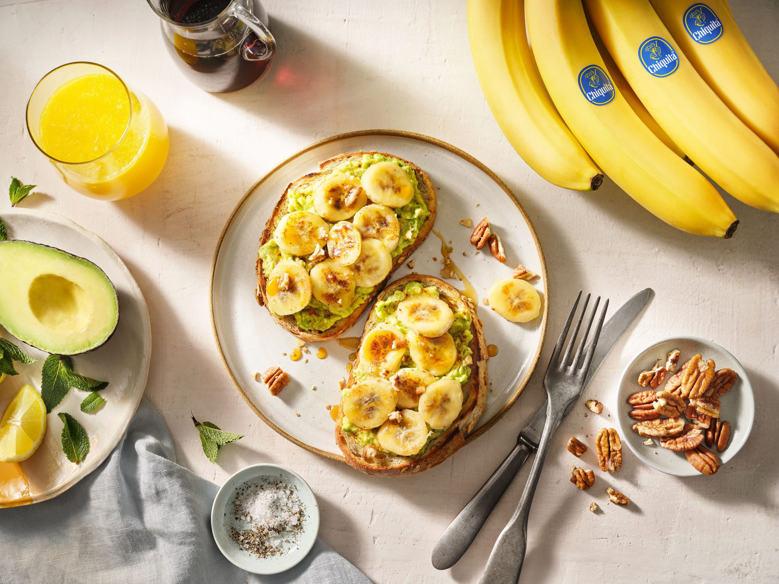 Ongeschikt vertrekken Bloemlezing Ontbijttoast met avocado en Chiquita-banaan | Chiquita