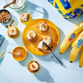 Chiquita-banaan carrot cake muffins