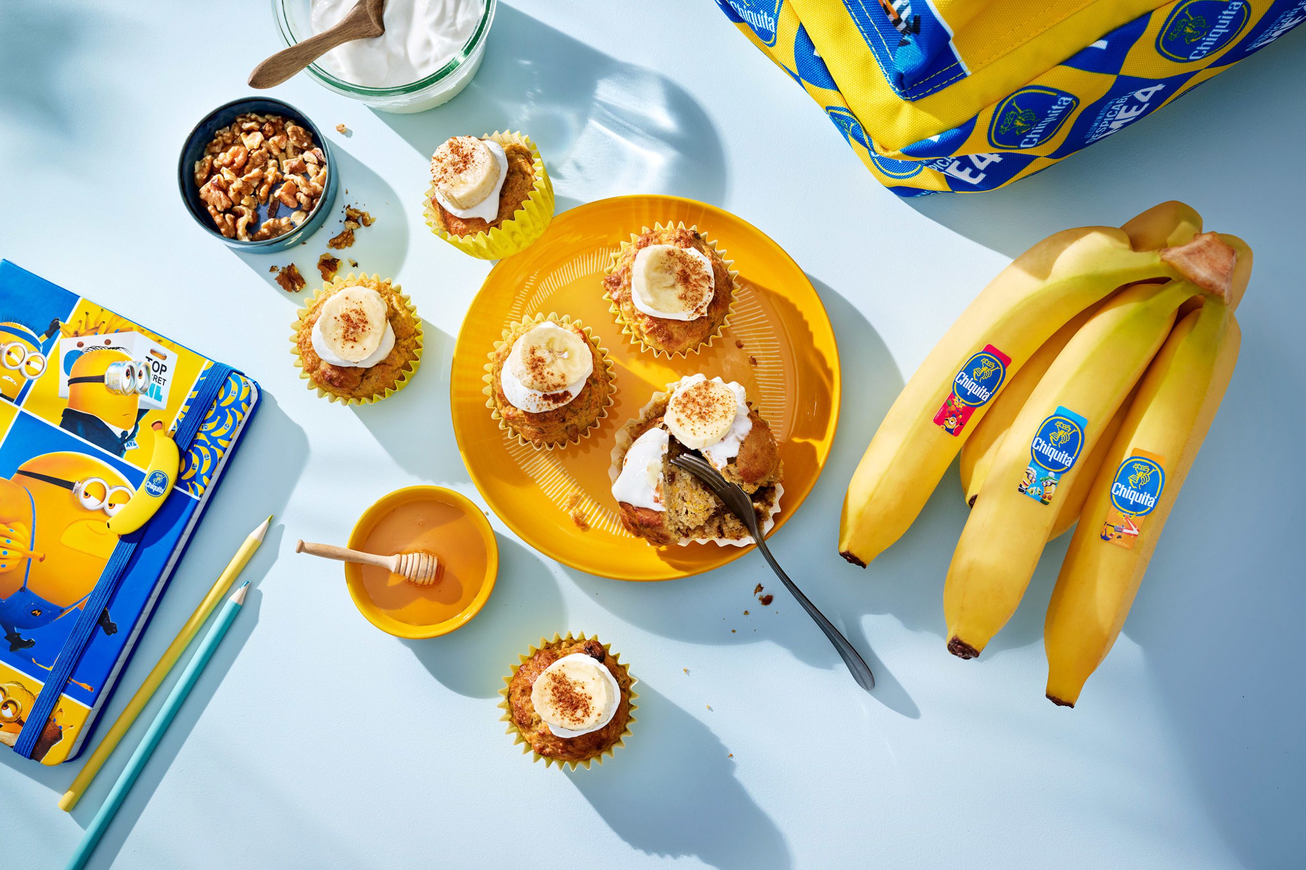 Chiquita-banaan carrot cake muffins